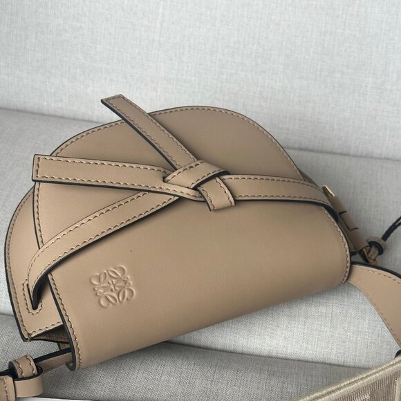 Loewe Gate Dual mini bag in calfskin and jacquard - Picture 5 of 9